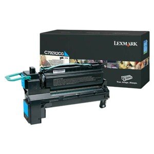 LEXMARK C792X2CG - originálny toner, azúrový, 20000 strán