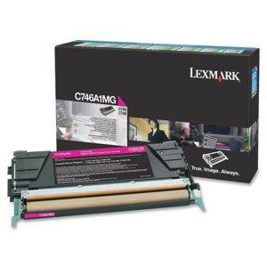 LEXMARK C746 (C746A1MG) - originálny toner, purpurový, 7000 strán