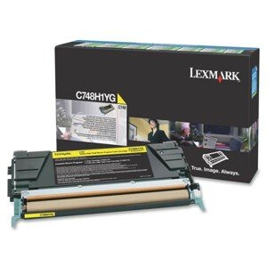 LEXMARK C748H1YG - originálny toner, žltý, 10000 strán