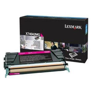 LEXMARK X746A2MG - originálny toner, purpurový, 70000 strán