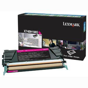 LEXMARK X748H1MG - originálny toner, purpurový, 10000 strán