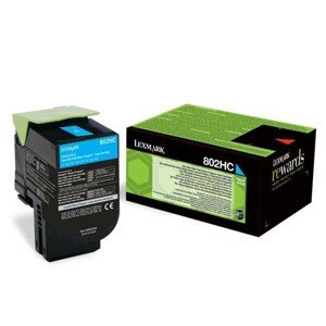 LEXMARK 80C2HC0 - originálny toner, azúrový, 3000 strán