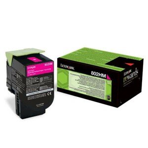 LEXMARK 80C2HM0 - originálny toner, purpurový, 3000 strán