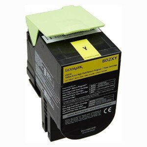 LEXMARK 80C2XY0 - originálny toner, žltý, 4000 strán