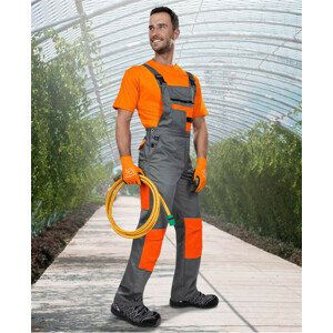 Nohavice s trakmi ARDON®2STRONG šedo-oranžové | H9602/58