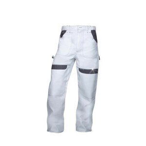 Nohavice ARDON®COOL TREND bielo-šedé predĺžené | H8818/2XL