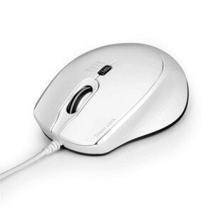 PORT optická myš SILENT, USB-A/USB-C, 3600 DPI, biela