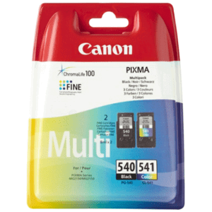 MultiPack CANON PG-540 - originálna cartridge, čierna + farebná multipack