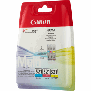 CANON CLI-521 - originálna cartridge, farebná, 9ml