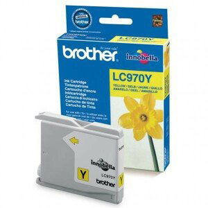 BROTHER LC-970 - originálna cartridge, žltá, 300 strán