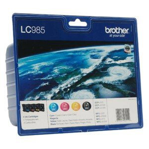 BROTHER LC-985 - originálna cartridge, čierna + farebná, 300/3x260