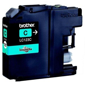 BROTHER LC-123 - originálna cartridge, azúrová, 600 strán