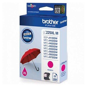 BROTHER LC-225-XL - originálna cartridge, purpurová, 1200 strán