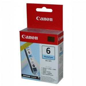 CANON BCI-6 PC - originálna cartridge, foto azúrová, 13ml