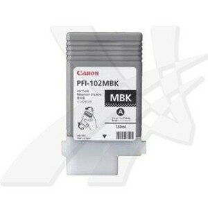 CANON PFI-102 MBK - originálna cartridge, matne čierna, 130ml