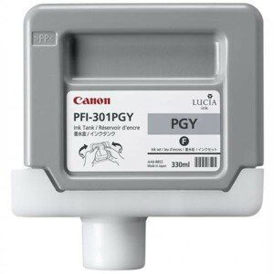 CANON PFI-301 - originálna cartridge, foto sivá, 330ml
