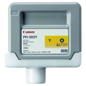 CANON PFI-303 Y - originálna cartridge, žltá, 330ml