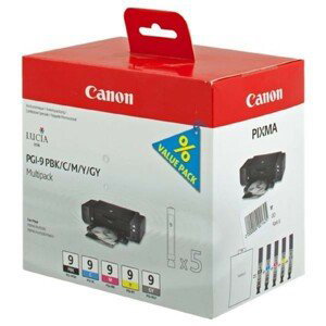 CANON PGI-9 - originálna cartridge, čierna + farebná, 5x14ml