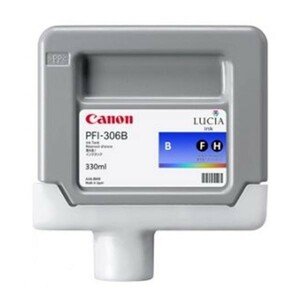 CANON PFI-306 - originálna cartridge, modrá, 330ml