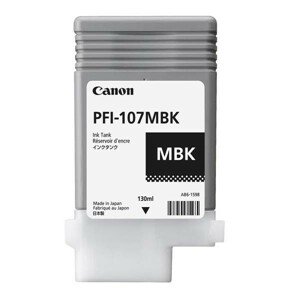 CANON PFI-107 MBK - originálna cartridge, matne čierna, 130ml