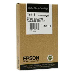 EPSON T6118 (C13T611800) - originálna cartridge, matne čierna, 110ml