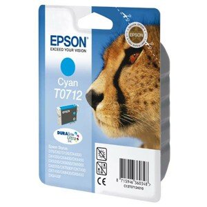 EPSON T0712 (C13T07124011) - originálna cartridge, azúrová, 375 strán