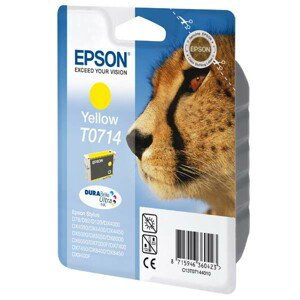 EPSON T0714 (C13T07144011) - originálna cartridge, žltá, 405 strán