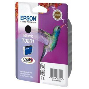 EPSON T0801 (C13T08014021) - originálna cartridge, čierna, 7,4ml