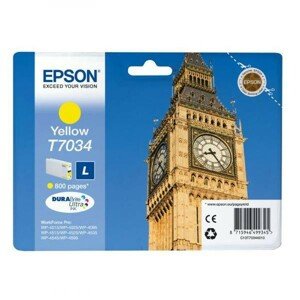 EPSON T7034 (C13T70344010) - originálna cartridge, žltá, 800 strán