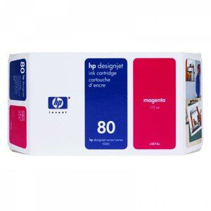 HP C4874A - originálna cartridge HP 80, purpurová, 175ml