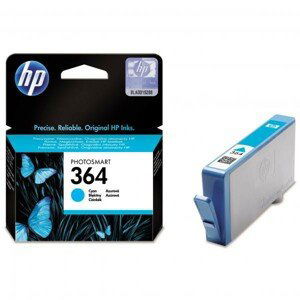 HP CB318EE - originálna cartridge HP 364, azúrová, 3ml