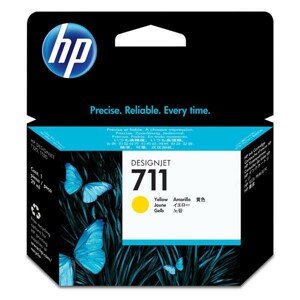 HP CZ132A - originálna cartridge HP 711, žltá, 29ml