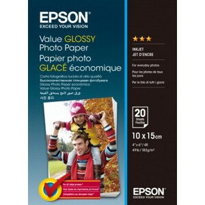 EPSON Value Glossy Photo Paper 10x15cm 20 sheet