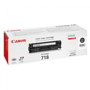 CANON CRG718 BK - originálny toner, čierny, 3400 strán