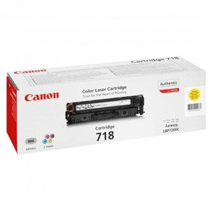 CANON CRG718 Y - originálny toner, žltý, 2900 strán