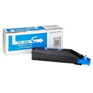 KYOCERA TK880C - originálny toner, azúrový, 18000 strán