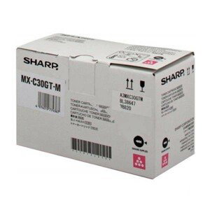 SHARP MX-C30GTM - originálny toner, purpurový, 6000 strán