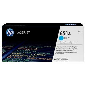 HP CE341A - originálny toner HP 651A, azúrový, 16000 strán