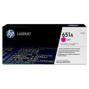 HP CE343A - originálny toner HP 651A, purpurový, 16000 strán