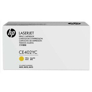 HP CE402YC - originálny toner, žltý, 7800 strán