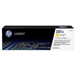 HP CF402X - originálny toner HP 201X, žltý, 2300 strán