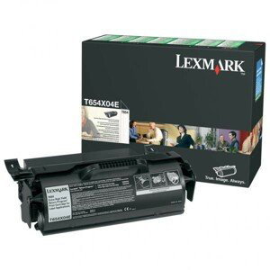 LEXMARK T654X04E - originálny toner, čierny, 36000 strán