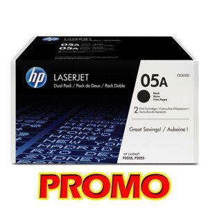 HP CE505D - originálny toner, čierny, 2x2300 2ks