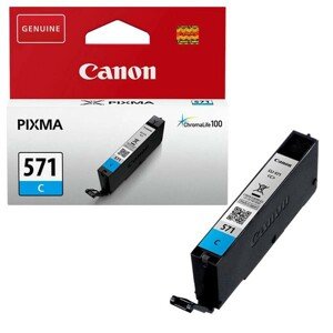 CANON CLI-571 C - originálna cartridge, azúrová, 7ml