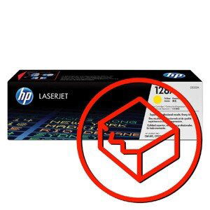 HP CE322A - originálny toner, žltý, 1300 strán