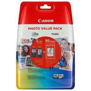 CANON PG-540-XL, CL-541-XL - originálna cartridge, čierna + farebná, 1x21ml/1x15ml