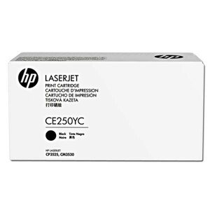 HP CE250YC_B - originálny toner, čierny, 12000 strán