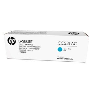 HP CC531AC - originálny toner, azúrový, 2800 strán