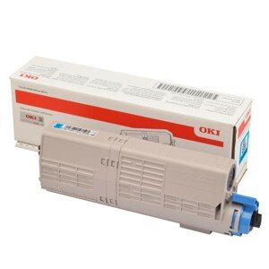 OKI 46490607 - originálny toner, azúrový, 6000 strán