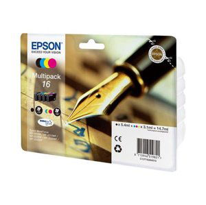 EPSON T1626 (C13T16264022) - originálna cartridge, čierna + farebná, 5,4ml/3x3,1ml